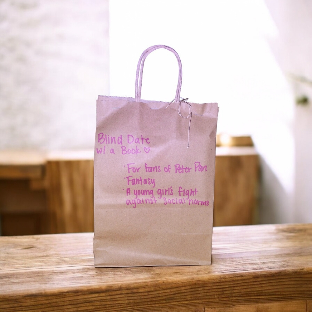 Blind Date With A Book Peter Pan Fantasy Brown Paper Gift Bag📚